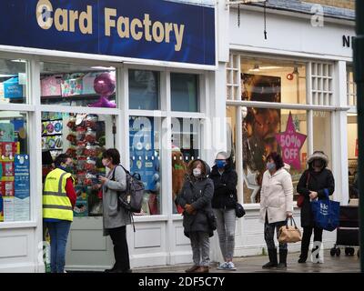 Sheerness, Kent, Großbritannien. Dezember 2020. Sheerness High Street in der Gemeinde Swale - Englands höchstgelegene Infektionsrate. Kredit: James Bell/Alamy Live Nachrichten Stockfoto