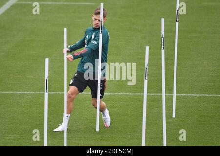 München, Deutschland. Dezember 2020. Joshua KIMMICH (FC Bayern München) beim Training, FC Bayern München, Training in der Saebener Straße. Fußball 1. Bundesliga, Saison 2020/2021 am 3. Dezember 2020. Quelle: dpa/Alamy Live News Stockfoto