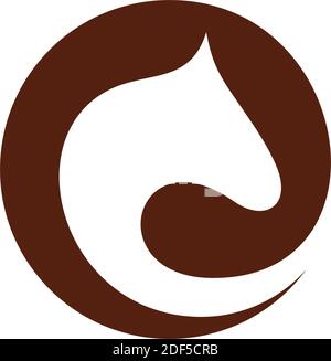 Pferd Logo Zeichen Vektor Symbol Symbol Stock Vektor
