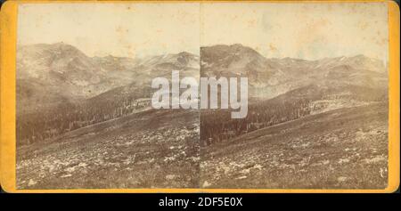 Mount Lincoln und North Star Mountain., Standbild, Stereographen, 1850 - 1930, Chamberlain, W. G. (William Gunnison Stockfoto