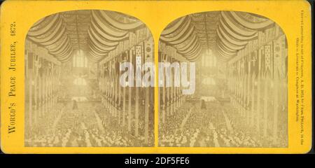 Weltfriedensjubiläum, 1872., Standbild, Stereographen, 1872, Pollock, Charles (1832-1910 Stockfoto