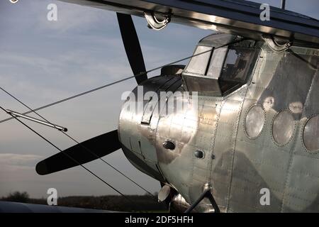 Antonov AN-2 Russische Militär Biplane Rufzeichen LY-AUP Stockfoto