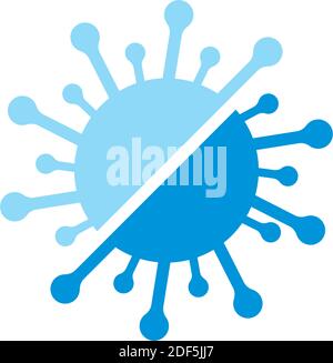 Coronavirus Pille Heilung Logo Symbol Vektor Stock Vektor