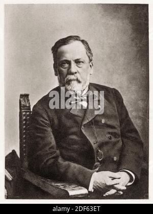Louis Pasteur (1822-1895), französischer Biologe, Mikrobiologe und Chemiker, Portraitaufnahme von Paul Nadar, 1886 Stockfoto