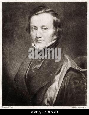 Richard Owen (1804-1892), englischer Biologe, vergleichender Anatom und Paläontologe, Porträtdruck nach Henry William Pickersgill, 1894 Stockfoto