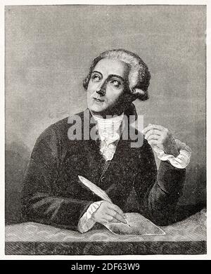 Antoine Lavoisier (1743-1794), französischer Adliger und Chemiker, Hochdruck, 1884 Stockfoto