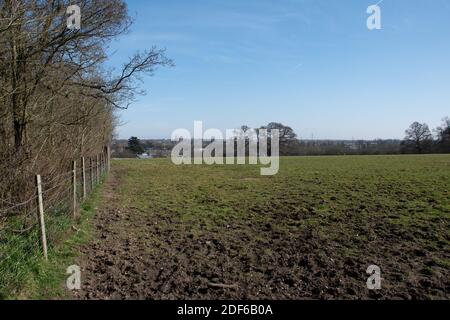 M25 Colne Valley Motorway Service Area Proposed site, Iver Heath, Bucks - Planungsanwendung PL/20/4332/OA Stockfoto