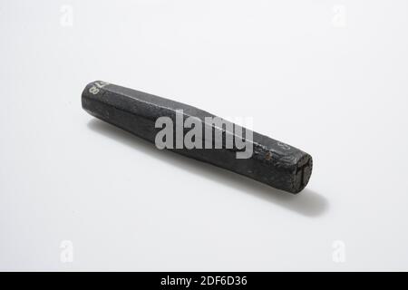 Stempel (für Leinenblätter), Anonymous, 17. Jahrhundert - 18. Jahrhundert, Allgemein: 10.5 x 1,8cm (105 x 18mm), Durchmesser Stempel: 1,4cm (14mm Stockfoto