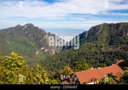 Doi Nang Non, Grenzgebirge zwischen Thailand und Myanmar Stockfoto