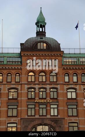 ASECO Gebäude in Göteborg Stockfoto