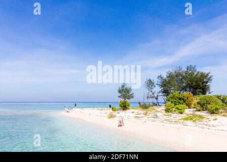 Pulau Kodingareng Keke vor Makassar in Indonesien Stockfoto