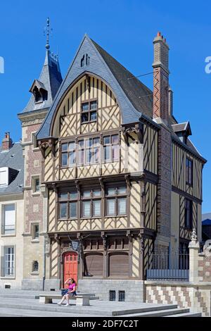 Frankreich, Picardie, Amiens, Notre Dame Square, der Heimat der Pilger Stockfoto