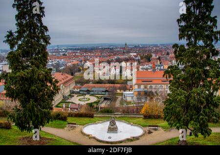 Bamberg, Weltkulturerbe Stadt in Bayern, in Oberfranken, Deutschland. Blick vom Michaelsberg Stockfoto