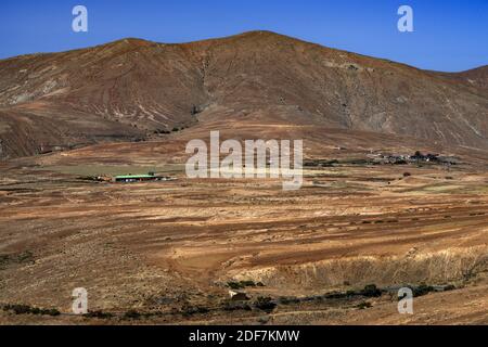 Spanien, Kanarische Inseln, Fuerteventura, Blick vom Mirador de Corrales de Guize Stockfoto