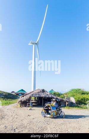 Die Bangui Windfarm in Ilocos Norte, Philippinen Stockfoto