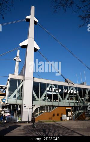 Bahnhof Der Oberbahn, Altmarkt, Wuppertal, Nordrhein-Westfalen, Deutschland, Europa Stockfoto