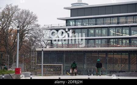 Hamburg, Deutschland. Dezember 2020. Die Baustelle des Congress Centrum Hamburg (CCH). Quelle: Daniel Reinhardt/dpa/Alamy Live News Stockfoto
