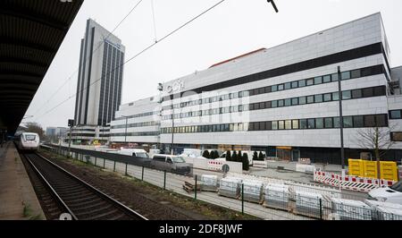 Hamburg, Deutschland. Dezember 2020. Die Baustelle des Congress Centrum Hamburg (CCH). Quelle: Daniel Reinhardt/dpa/Alamy Live News Stockfoto