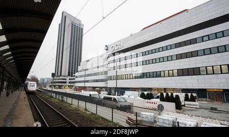 Hamburg, Deutschland. Dezember 2020. Die Baustelle des Congress Centrum Hamburg (CCH). Quelle: Daniel Reinhardt/dpa/Alamy Live News Stockfoto