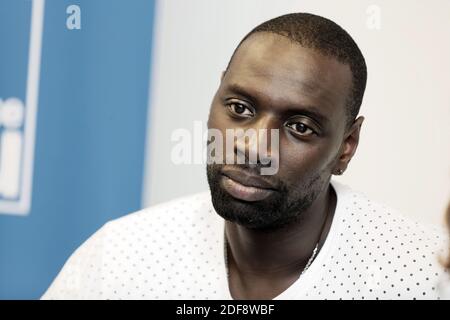 Omar Sy ruft zur Denunziation von Polizeigewalt auf - Datei - Omar Sy bei einer Pressekonferenz zur Knock-Premiere am 12. oktober 2017 Lille, Frankreich Foto Sylvain Lefevre/ABACAPRESS.COM Stockfoto