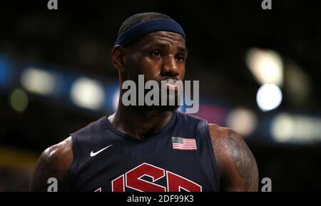 Aktenfoto vom 19-07-2012 von LeBron James. Stockfoto
