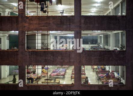 Ein Quarantänecetntre in Kalkutta während der 2. Phase der Sperre in Indien wegen Covid 19 Pandemie. Kolkata, Westbengalen, Indien am 29. April 2020. Foto von Arindam Mukherjee/ABACAPRESS.COM Stockfoto