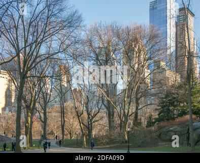 Central Park im Winter, Manhattan, NYC, New York, USA Stockfoto