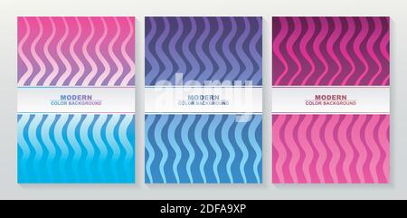 Set von abstrakten minimalen Abdeckungen Design. Stock Vektor