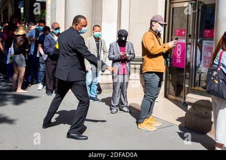 COVID19 - nach der Sperre - Printemps Haussmann Kaufhaus Wiedereröffnung nach der Sperre am 28. Mai 2020 in Paris, Frankreich. Foto von Nasser Berzane/ABACAPRESS.COM Stockfoto