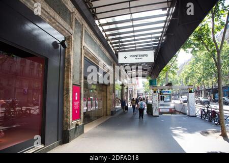 COVID19 - nach der Sperre - Printemps Haussmann Kaufhaus Wiedereröffnung nach der Sperre am 28. Mai 2020 in Paris, Frankreich. Foto von Nasser Berzane/ABACAPRESS.COM Stockfoto