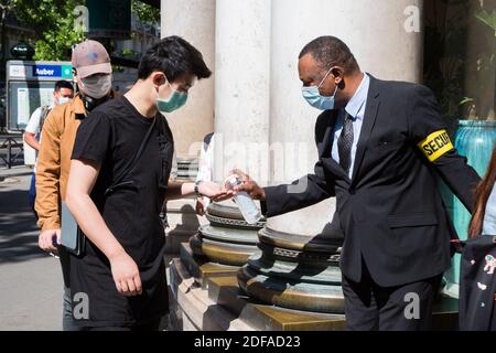 COVID19 - nach der Sperre - Printemps Haussmann Kaufhaus Wiedereröffnung nach der Sperre am 28. Mai 2020 in Paris, Frankreich. Foto von Nasser Berzane/ABACAPRESS.COM Stockfoto