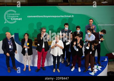 Abschluss im Plenarsaal des CESE am letzten Tag der Bürgerkonvention zum Klima (Convention citoyenne pour le climat) am 21. Juni 2020. Foto von Raphael Lafargue/ABACAPRESS.COM Stockfoto