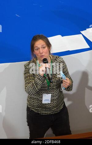 Abschluss im Plenarsaal des CESE am letzten Tag der Bürgerkonvention zum Klima (Convention citoyenne pour le climat) am 21. Juni 2020. Foto von Raphael Lafargue/ABACAPRESS.COM Stockfoto