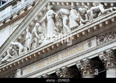 New York Stock Exchange Wall Street New York Stockfoto