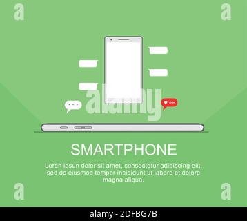 Smartphone-Hintergrund-Design Stock Vektor