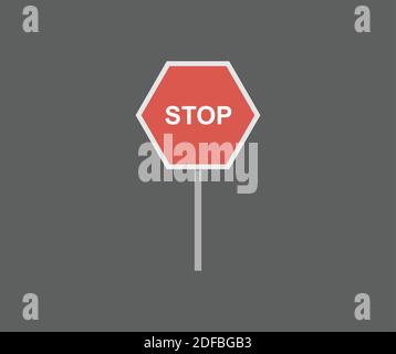 Symboldesign stoppen Stock Vektor