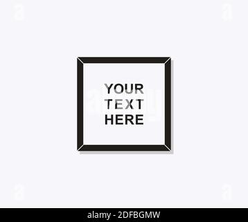 Design über Rahmensymbol Stock Vektor