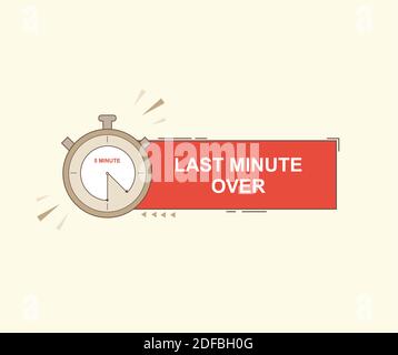 Last Minute Angebot Design Stock Vektor