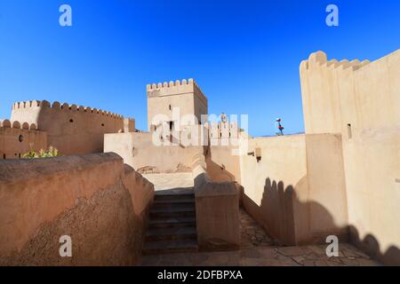 Das schöne Nakhal Fort in Oman. Stockfoto