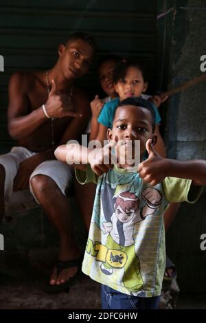 Brasilien, Rio de Janeiro, junge Leute, die in Favela de Rocinha leben Stockfoto