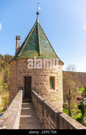 Impressionen vom Dorf und der Schloss- und Klosteranlage von Bebenhausen bei Tübingen, Baden-Württemberg, Deutschland. Stockfoto