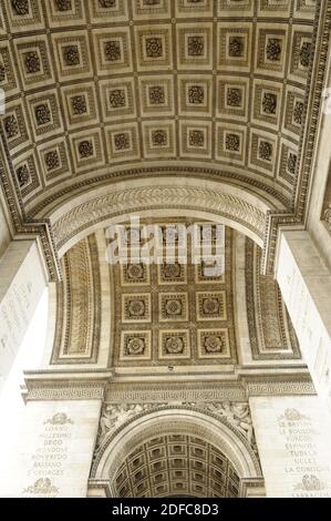 Frankreich, Paris (75), Frankreich, Paris, Place Charles de Gaulle, Arc de Triomphe Stockfoto