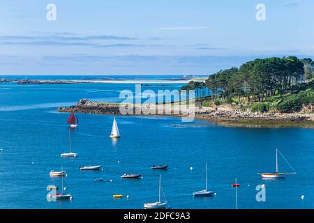 Frankreich, Finistere, Abers Country, Legendes Coast, Aber Benoit Stockfoto