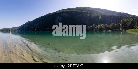 Frankreich, Savoie, Avant-Pays savoyard, der See von Stockfoto