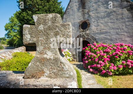 Frankreich, Ille-et-Vilaine, Smaragdküste, Le Minihic-sur-Rance, Sainte-Anne Kapelle oder Saint-Buc Kapelle Stockfoto