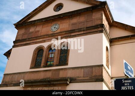 Frankreich, Haut Rhin, Colmar, Rue de la Cigogne, Synagoge aus dem 19. Jahrhundert Stockfoto