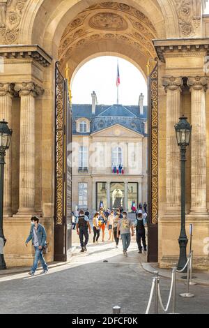 Frankreich, Paris, Elysee Palace, Heritage Day, Haupteingang Stockfoto