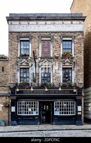 The Prospect of Whitby Public House, Wapping, London, Großbritannien Stockfoto