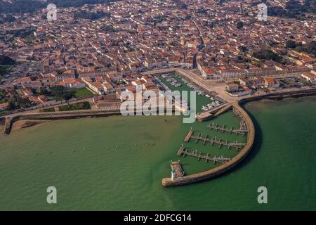 LUFTAUFNAHME, LA FLOTTE EN RE, (17) CHARENTE-MARITIME, NOUVELLE AQUITAINE, FRANKREICH Stockfoto