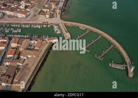 LUFTAUFNAHME, LA FLOTTE EN RE, (17) CHARENTE-MARITIME, NOUVELLE AQUITAINE, FRANKREICH Stockfoto